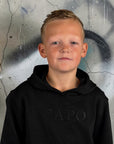 CAPO KIDS HOODIE BLACK STAR BACK