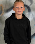 CAPO KIDS HOODIE BLACK STAR BACK