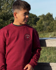 JUNIOR COMPASS SWEATER BORDEAUX