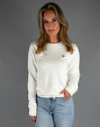 CAPO SWEATER STAR CHEST WHITE WOMEN