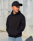 JUNIOR COMPASS HOODIE BLACK